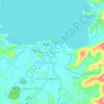 San Pascual topographic map, elevation, terrain