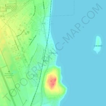 Cliff Haven topographic map, elevation, terrain