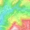 La Forclaz topographic map, elevation, terrain