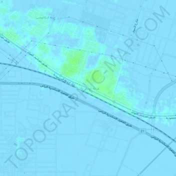 Izbat Nubar Basha topographic map, elevation, terrain