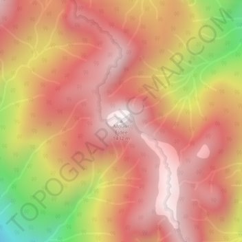 Mount Eldee topographic map, elevation, terrain