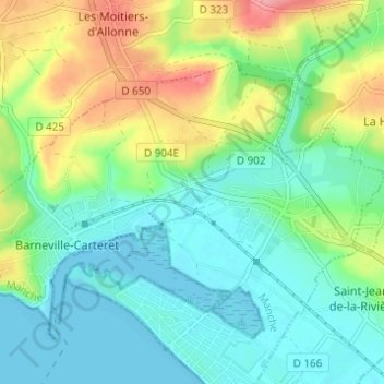 Hameau Boudet topographic map, elevation, terrain