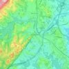 Morristown topographic map, elevation, terrain