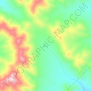 Zardak topographic map, elevation, terrain
