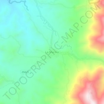 La Marina topographic map, elevation, terrain