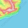 Bonchurch topographic map, elevation, terrain