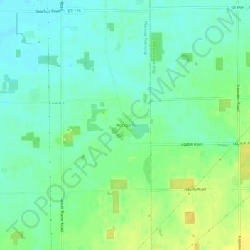 Rockport topographic map, elevation, terrain