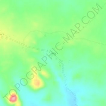 Songo topographic map, elevation, terrain