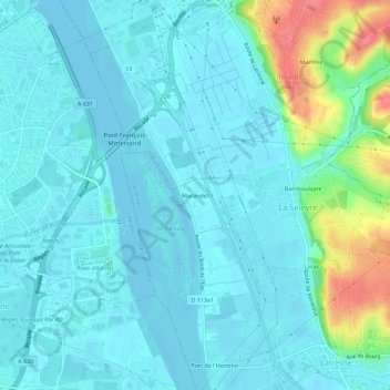 Marandet topographic map, elevation, terrain
