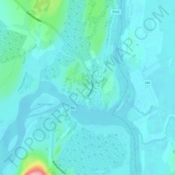 Laugarás topographic map, elevation, terrain