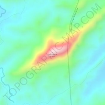 Bukit Melati topographic map, elevation, terrain