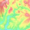 Água Formosa topographic map, elevation, terrain