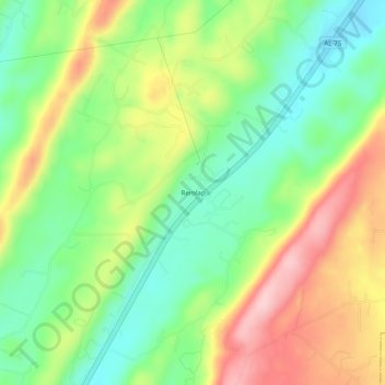Remlap topographic map, elevation, terrain