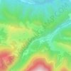 Le Sau topographic map, elevation, terrain
