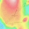 Eruption by Fagradalsfjall topographic map, elevation, terrain