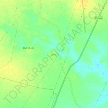 Jarod topographic map, elevation, terrain