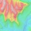 Bee Hive topographic map, elevation, terrain