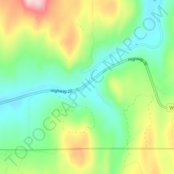 Wauconda topographic map, elevation, terrain