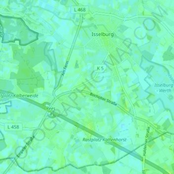Bruchschläge topographic map, elevation, terrain