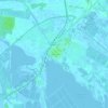 Aigues-Mortes topographic map, elevation, terrain