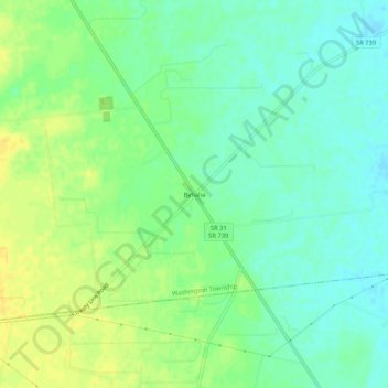 Byhalia topographic map, elevation, terrain