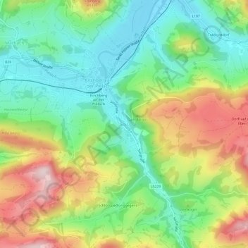 Sois topographic map, elevation, terrain