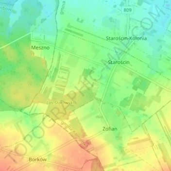 Milin topographic map, elevation, terrain