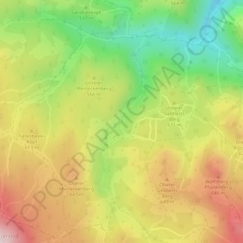 Ilsefälle topographic map, elevation, terrain