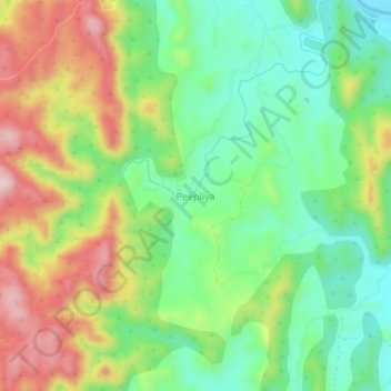 Peepliya topographic map, elevation, terrain