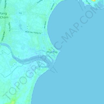 Phú Thọ topographic map, elevation, terrain