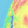 Golan Heights topographic map, elevation, terrain