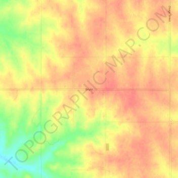 Boyle topographic map, elevation, terrain
