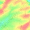 Boeuf topographic map, elevation, terrain