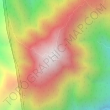 Mount Kalawitan topographic map, elevation, terrain