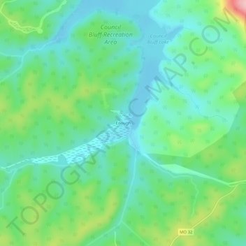 Enough topographic map, elevation, terrain