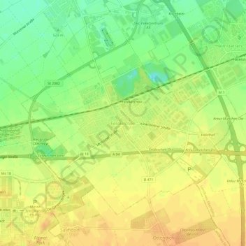 Feldkirchen topographic map, elevation, terrain