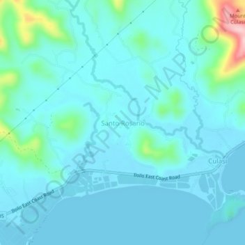 Sto. Rosario topographic map, elevation, terrain