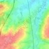 Steenbeekdries topographic map, elevation, terrain