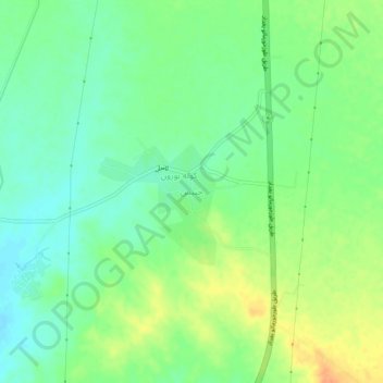Habash topographic map, elevation, terrain