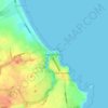 Seaton Sluice topographic map, elevation, terrain