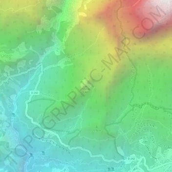 Tête de Lion topographic map, elevation, terrain