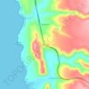 El Teniente topographic map, elevation, terrain