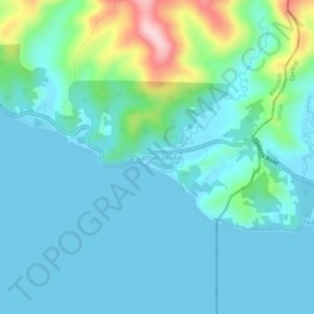 Namatakula topographic map, elevation, terrain