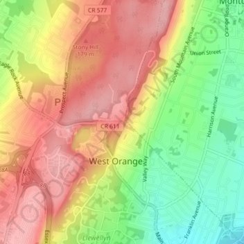Eagle Rock topographic map, elevation, terrain