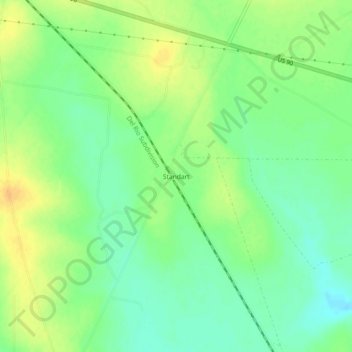 Standart topographic map, elevation, terrain