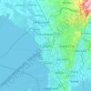 Caloocan topographic map, elevation, terrain