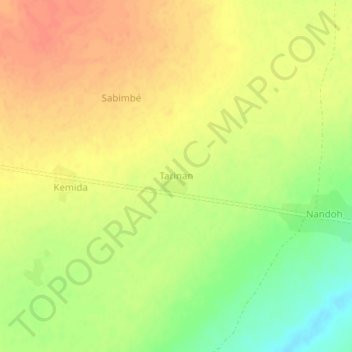 Tarinan topographic map, elevation, terrain