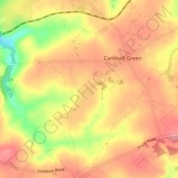 Wall topographic map, elevation, terrain