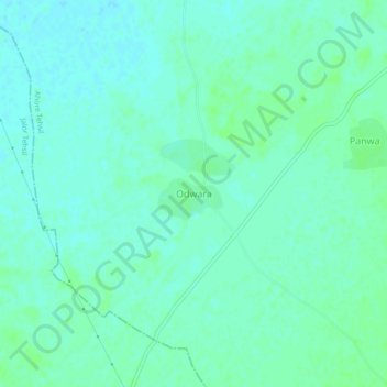 Odwara topographic map, elevation, terrain