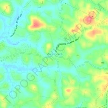 Mammodu topographic map, elevation, terrain